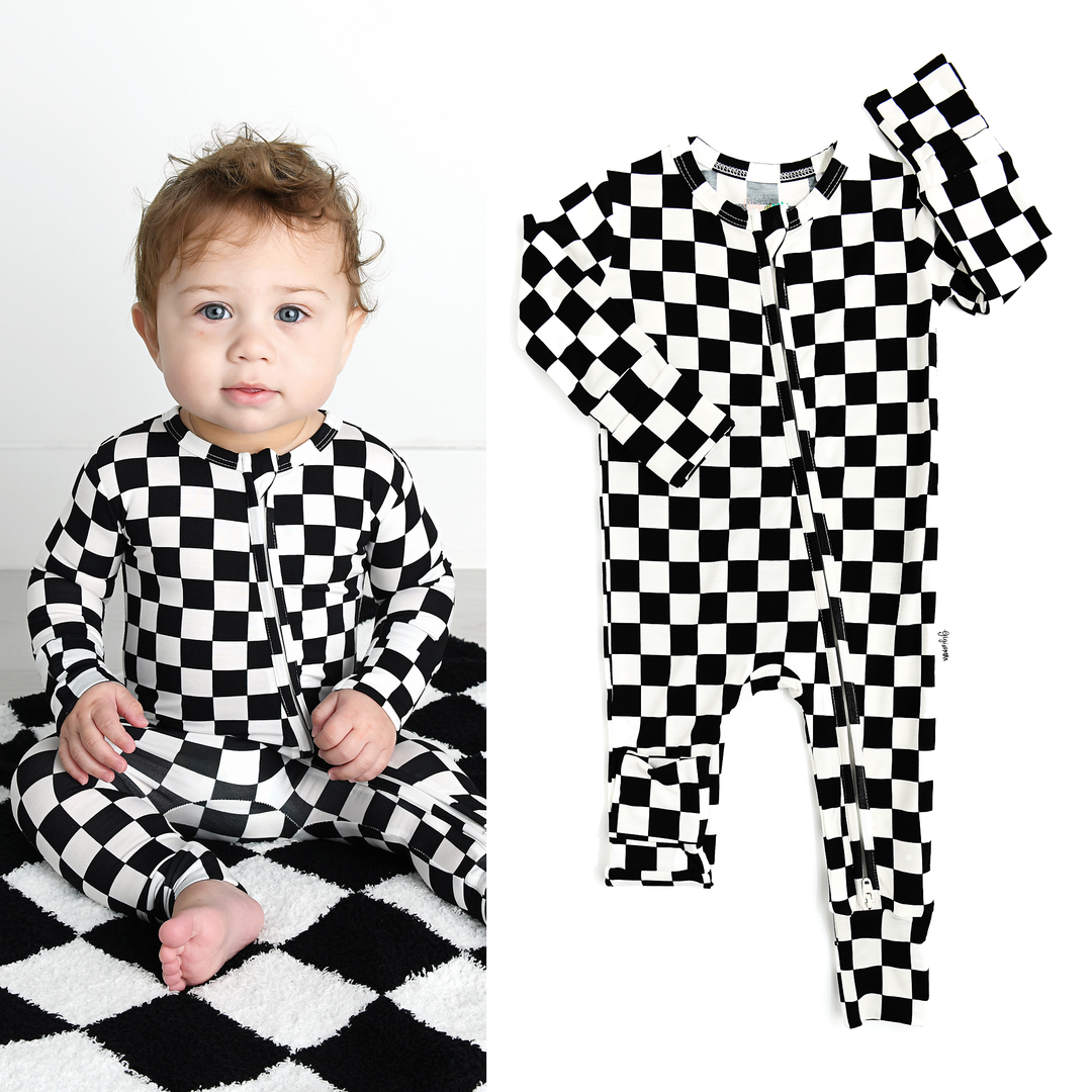 Axel Gigi & Max Newborn Zip Bamboo Onesie