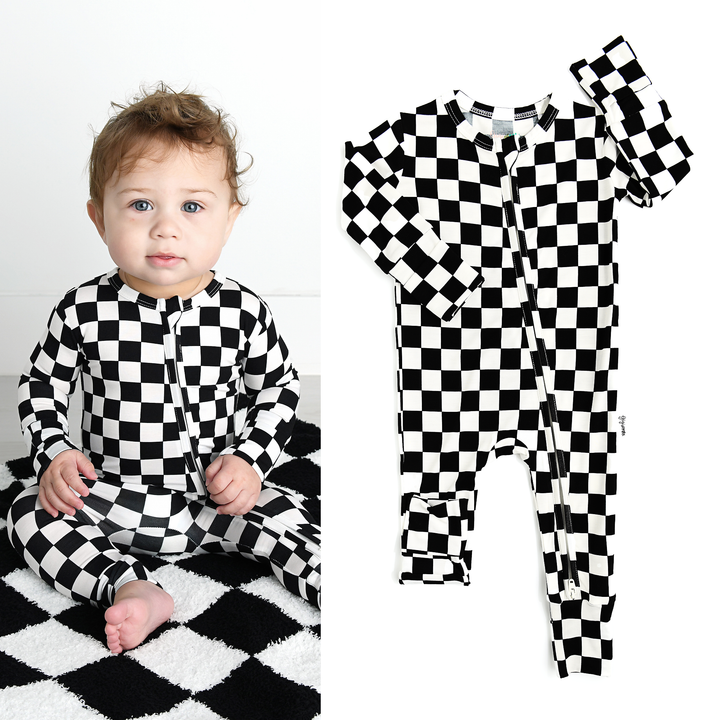 Axel Gigi & Max Newborn Zip Bamboo Onesie