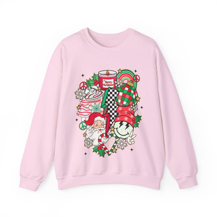 Gildan Unisex Heavy Blend™ Crewneck Sweatshirt | Retro Christmas Collage