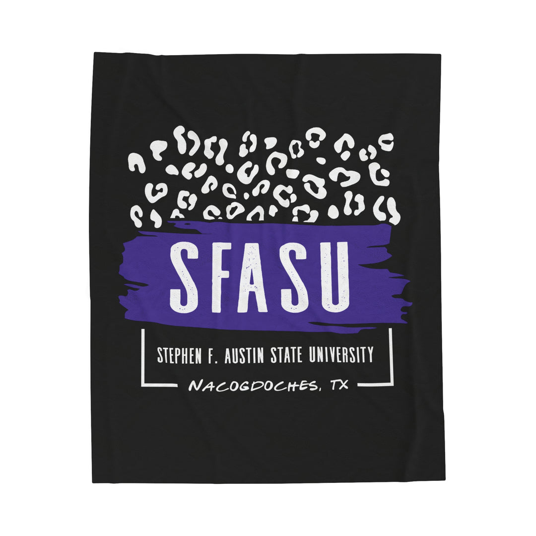 Stephen F. Austin State University Blanket | LEOPARD FRAME | SFASU