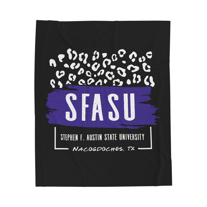 Stephen F. Austin State University Blanket | LEOPARD FRAME | SFASU