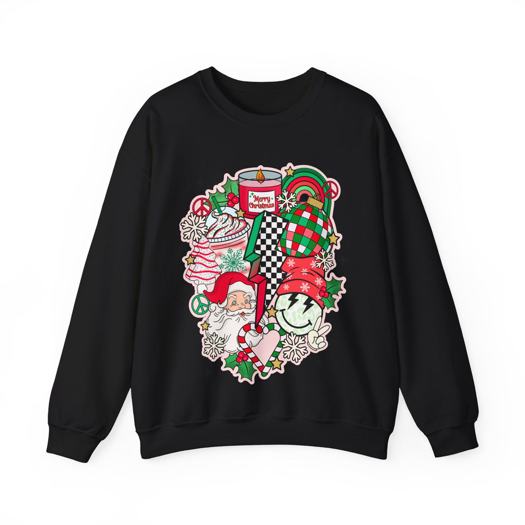 Gildan Unisex Heavy Blend™ Crewneck Sweatshirt | Retro Christmas Collage