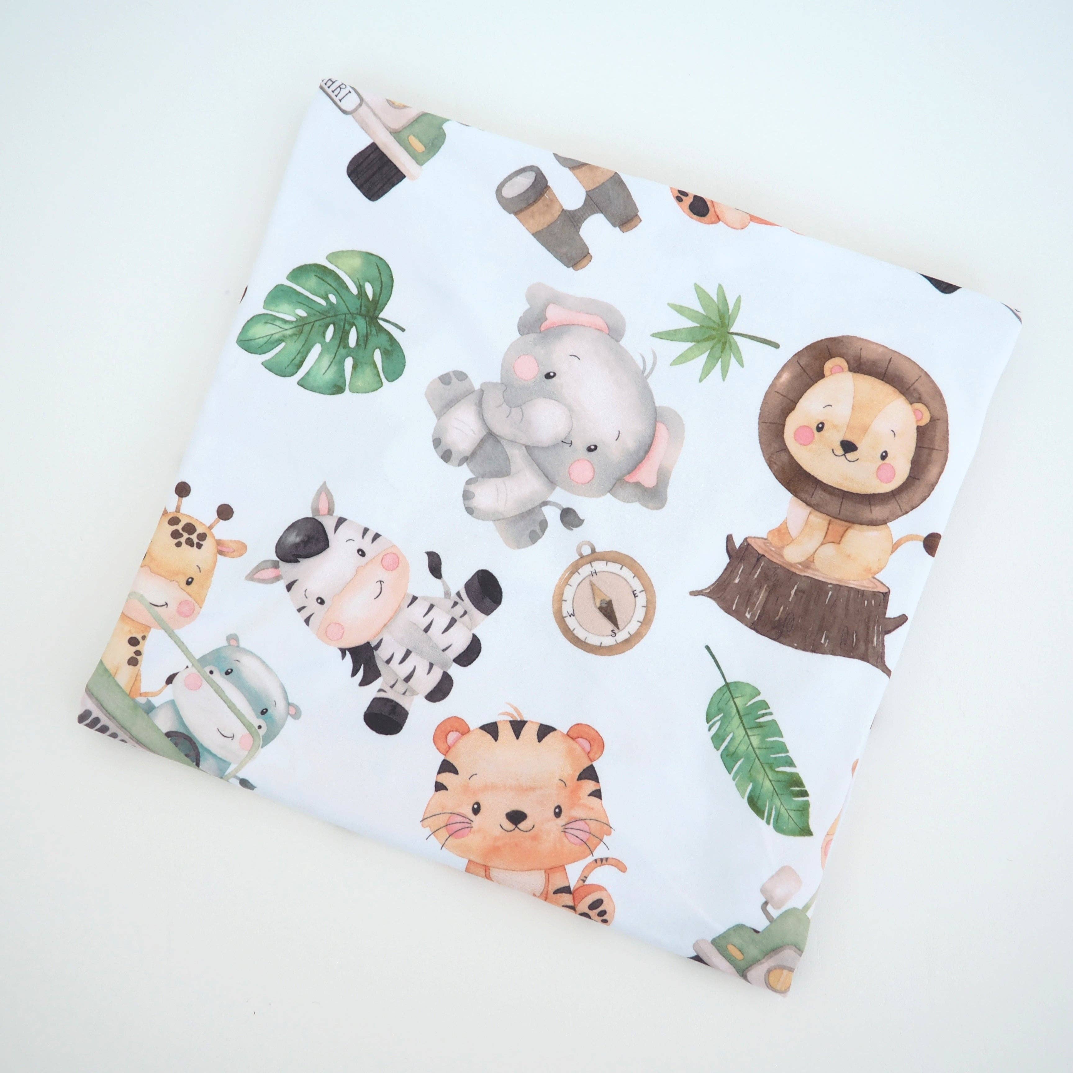 Buttery Soft and Stretchy Swaddle Blanket - Safari