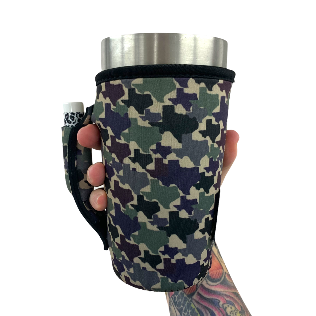 Texas Camo 20oz Large Coffee / Tea / Tumbler Handler™