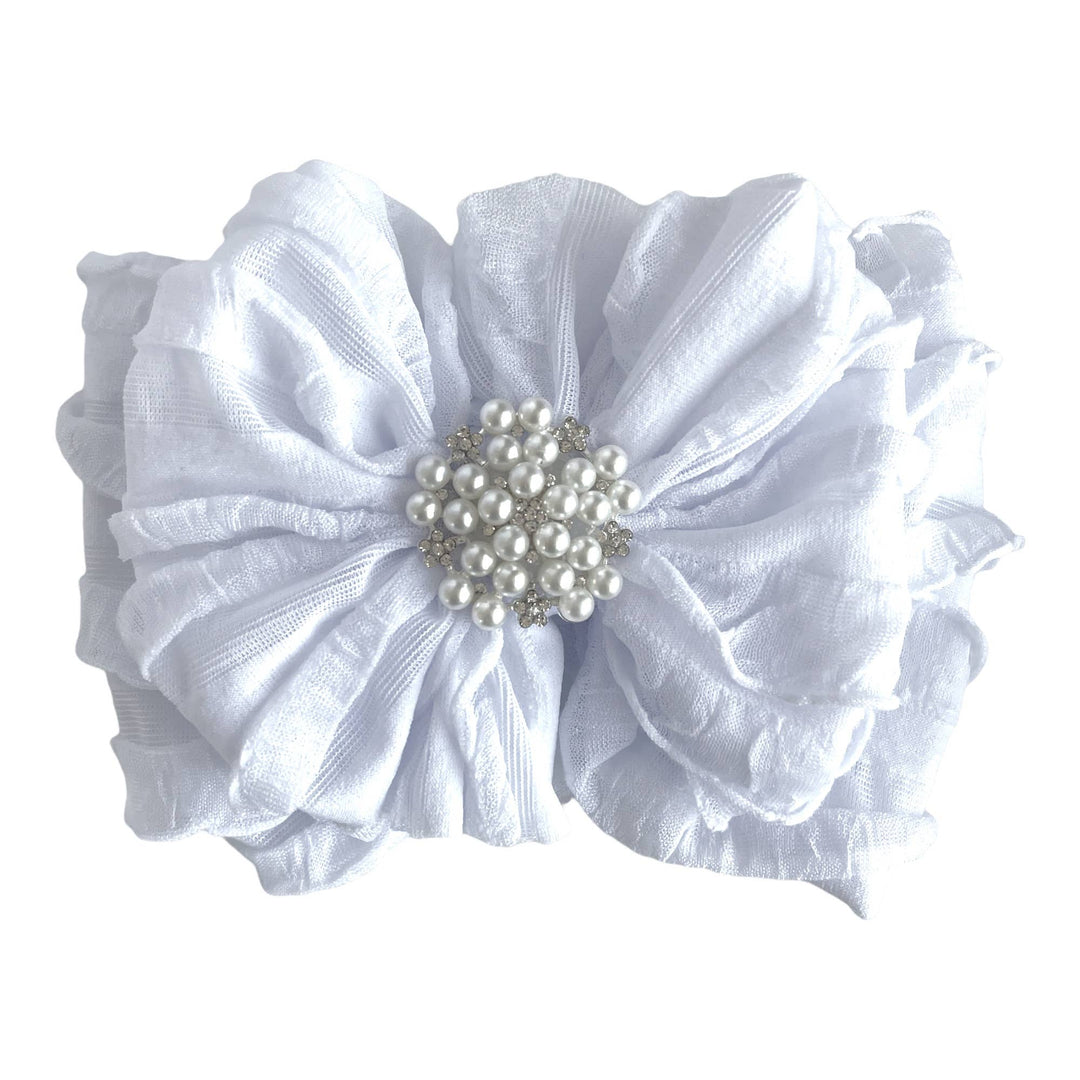 Pearl Ruffled Rockin Royalty Headband