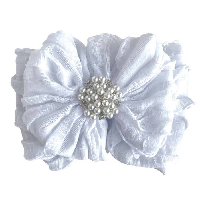 Pearl Ruffled Rockin Royalty Headband