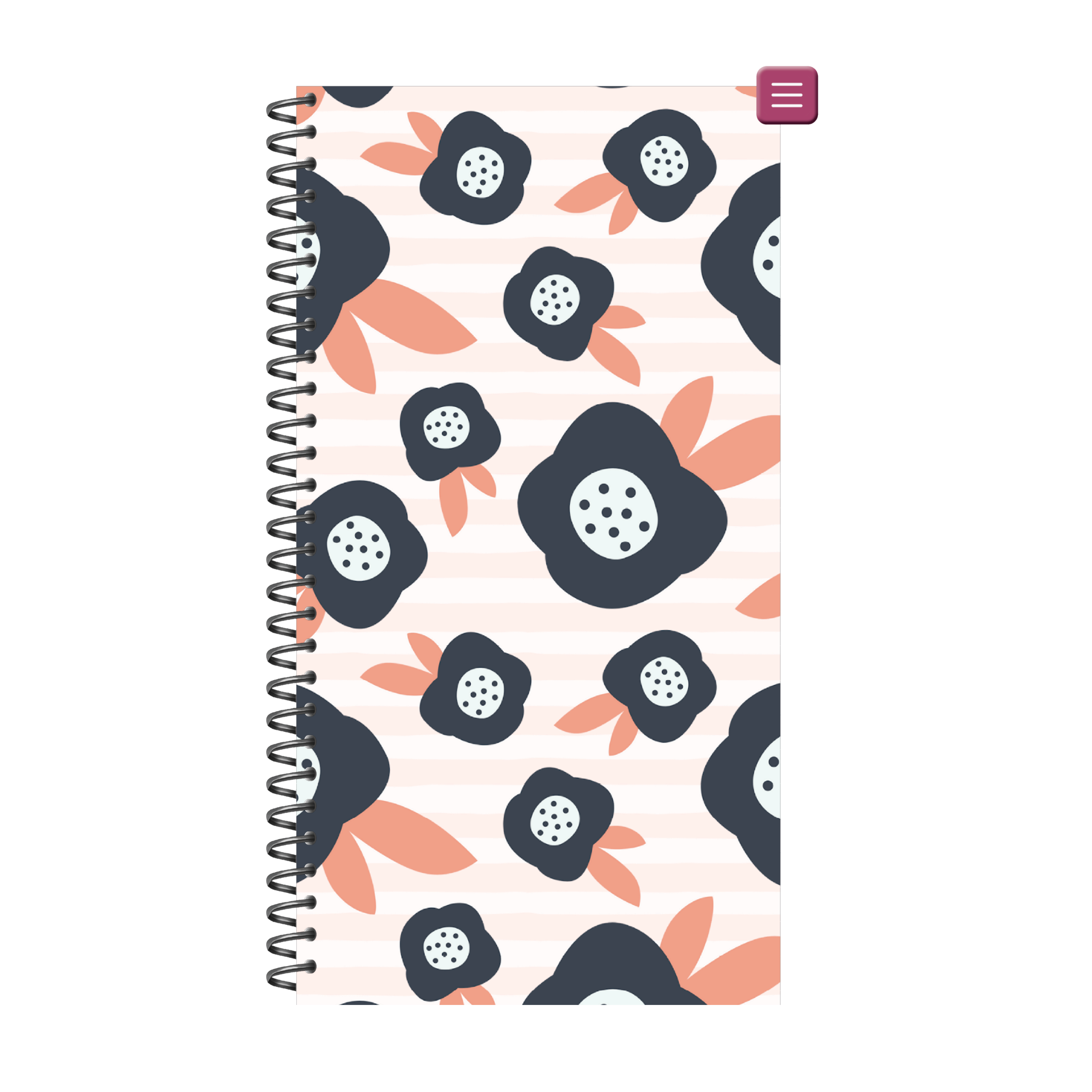 PhoneLife Interchangeable Digital Planner Cover | MIDNIGHT BOHO BLOSSOMS 5
