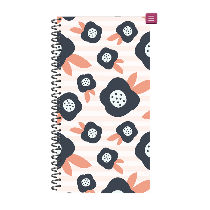 PhoneLife Interchangeable Digital Planner Cover | MIDNIGHT BOHO BLOSSOMS 5