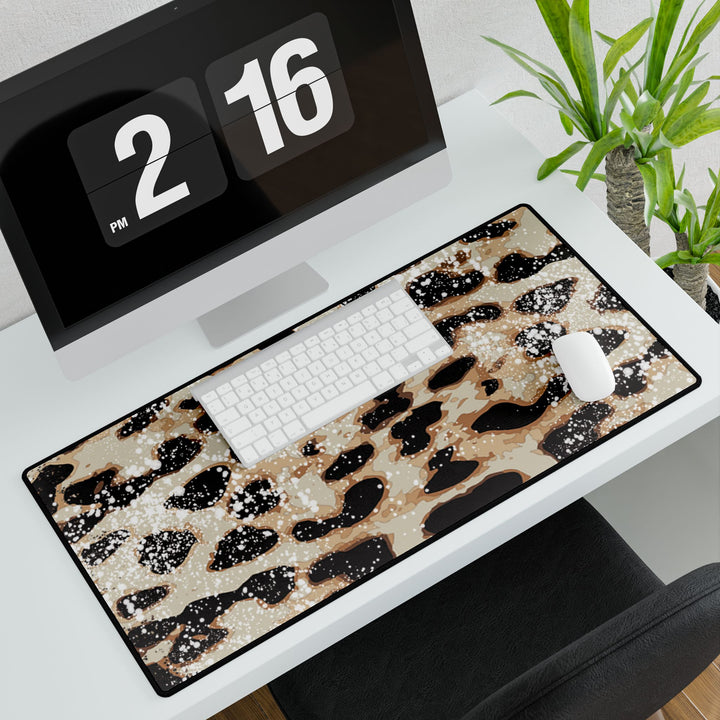 Desk Mat | DISTRESSED LEOPARD
