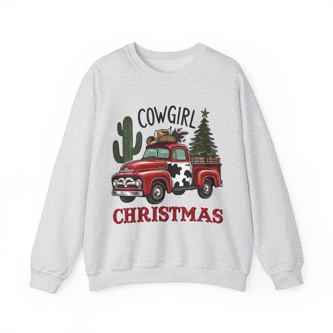 Gildan Cowgirl Christmas Sweatshirt | Unisex Heavy Blend Crewneck