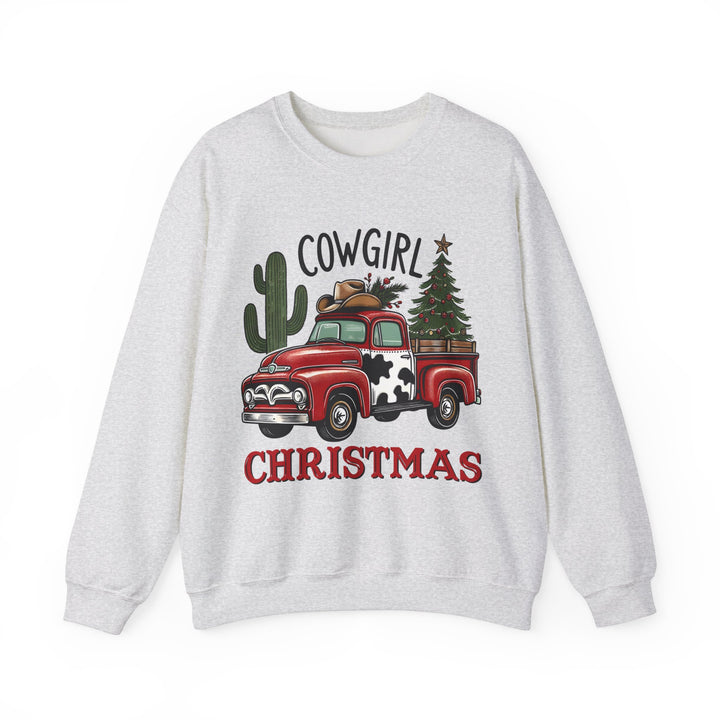 Gildan Cowgirl Christmas Sweatshirt | Unisex Heavy Blend Crewneck
