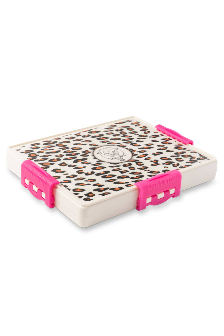 White Leopard Travel Jewelry Case LION LATCH