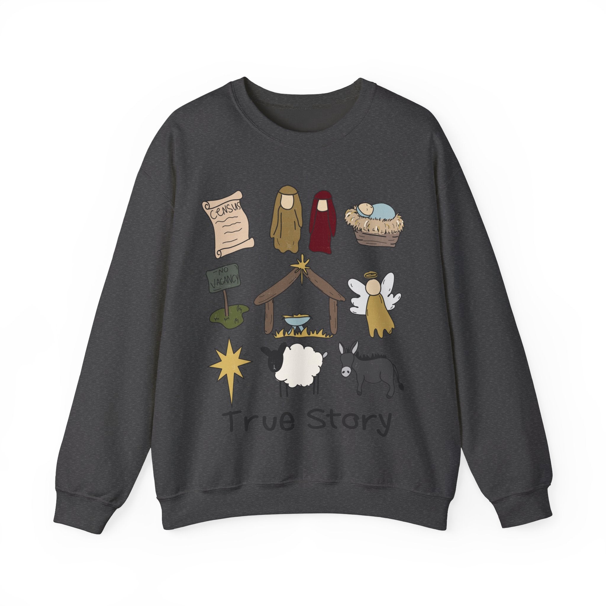 Gildan True Story Christmas Sweatshirt - Unisex Heavy Blend™ Crewneck