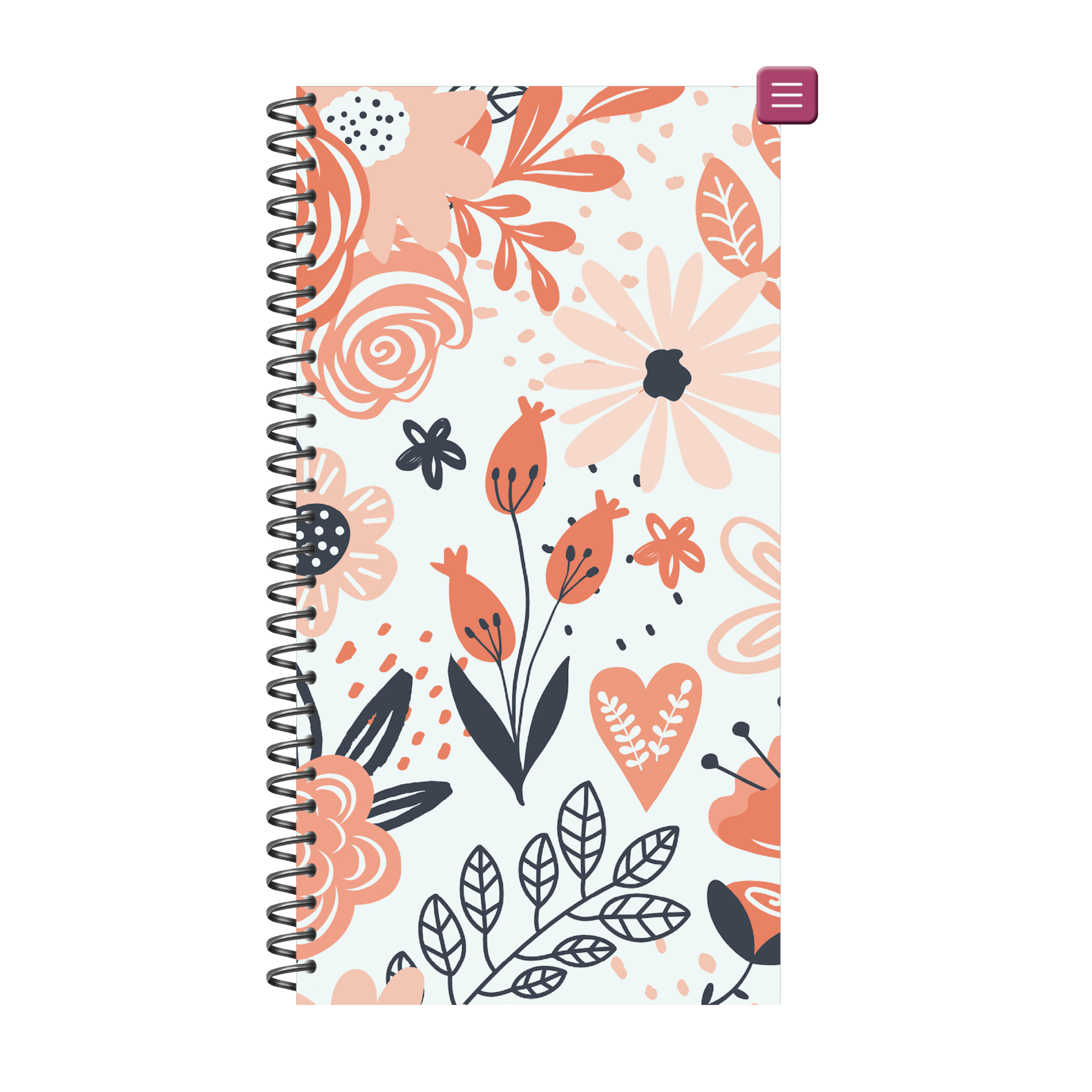 PhoneLife Interchangeable Digital Planner Cover | MIDNIGHT BOHO BLOSSOMS 7
