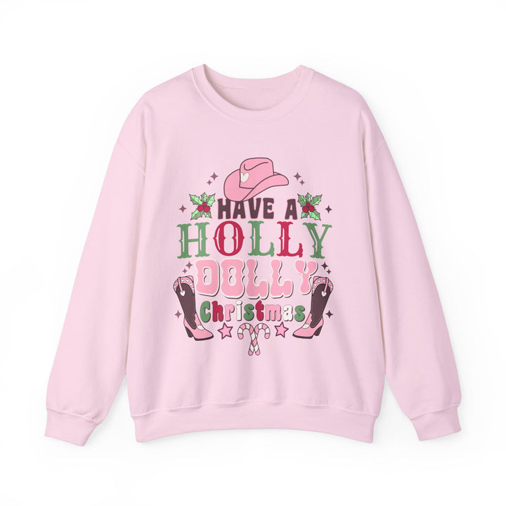 Gildan Have a Holly Dolly Christmas Sweatshirt - Unisex Heavy Blend Crewneck