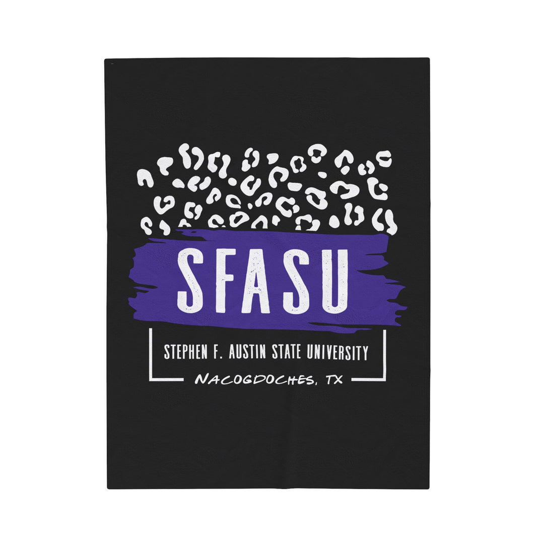Stephen F. Austin State University Blanket | LEOPARD FRAME | SFASU