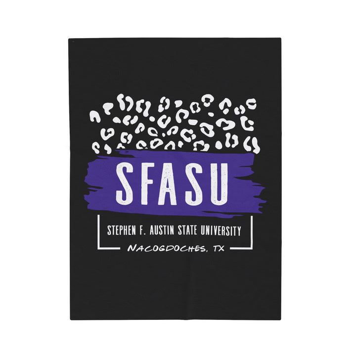 Stephen F. Austin State University Blanket | LEOPARD FRAME | SFASU