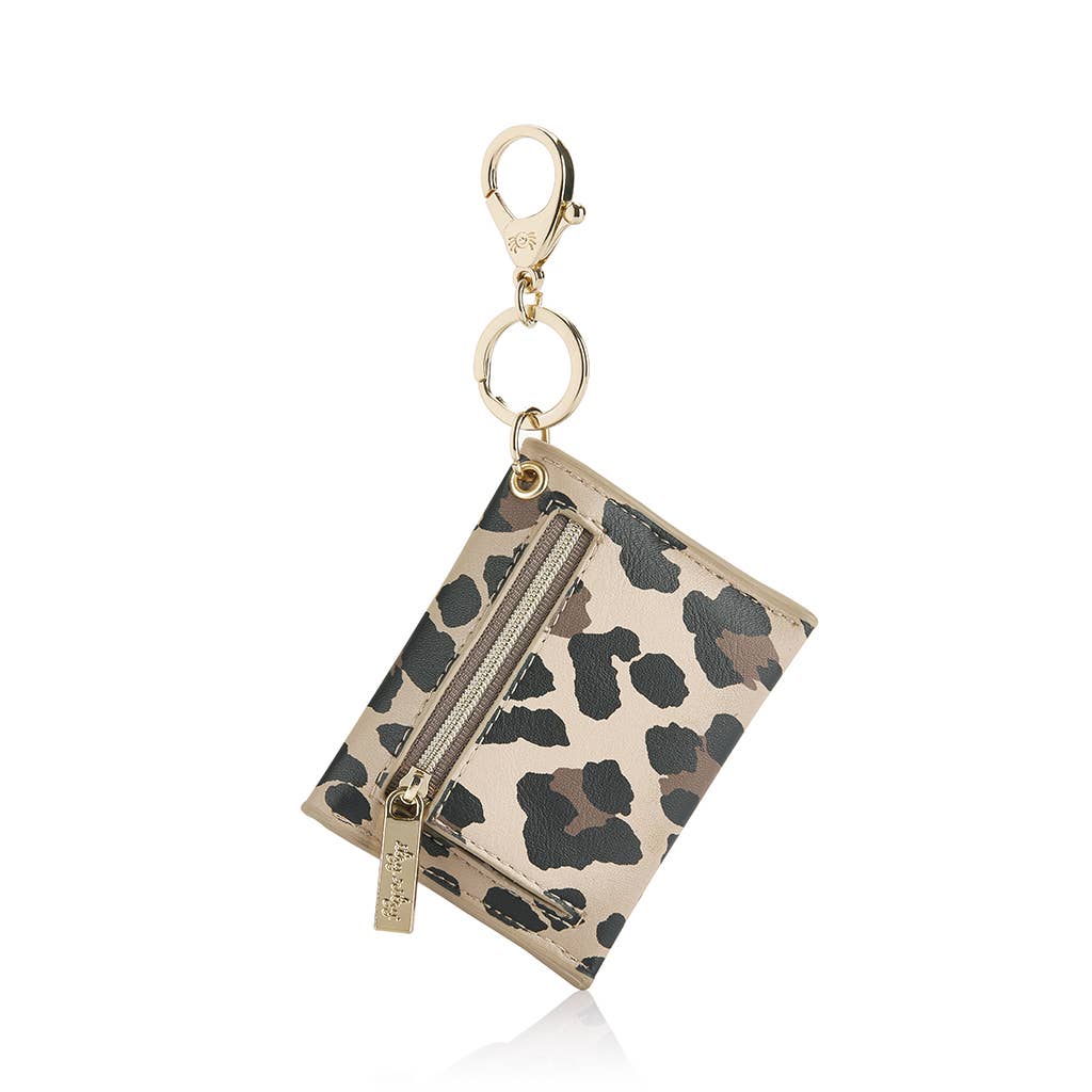 Leopard Itzy Mini Wallet™ Card Holder & Key Chain Charm