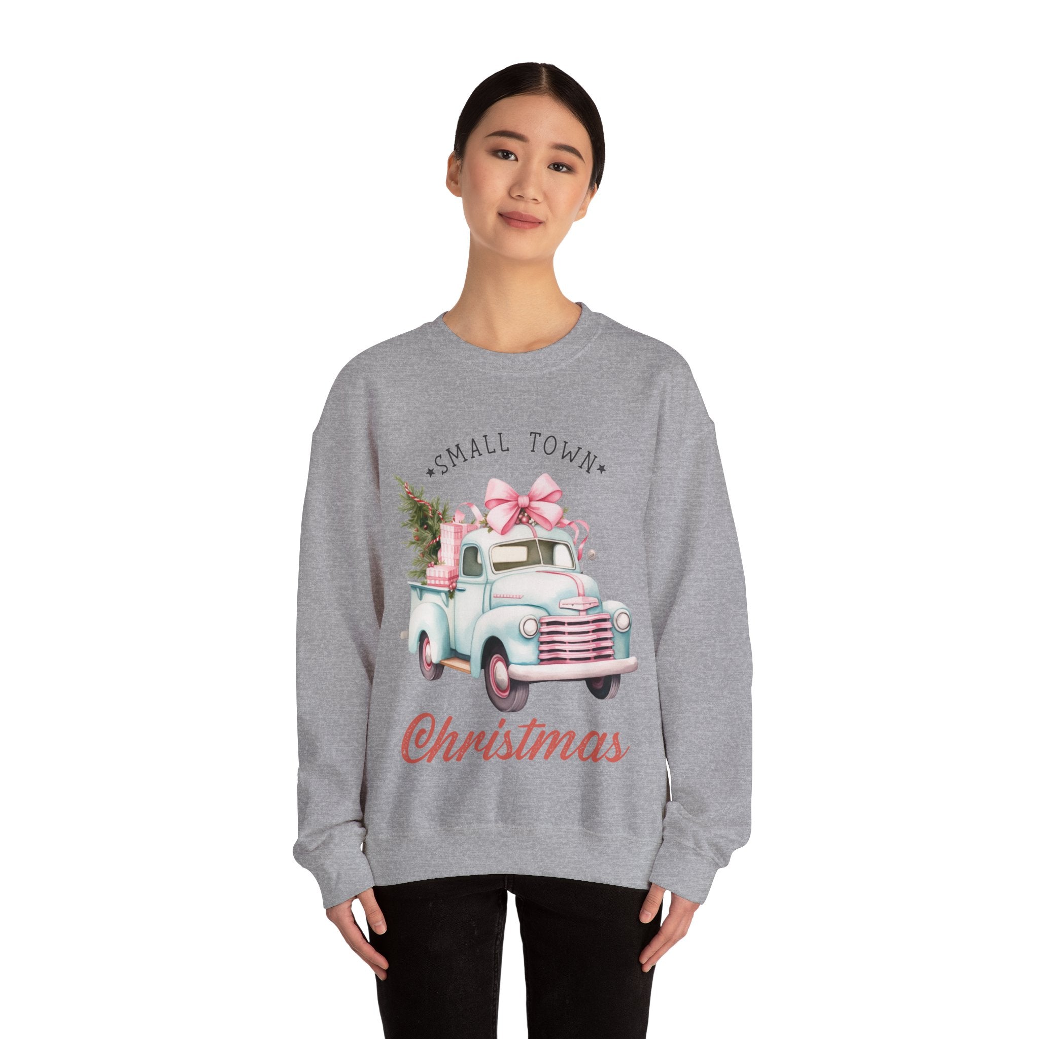 Gildan Small Town Christmas Unisex Heavy Blend™ Crewneck Sweatshirt