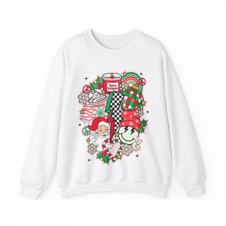 Gildan Unisex Heavy Blend™ Crewneck Sweatshirt | Retro Christmas Collage