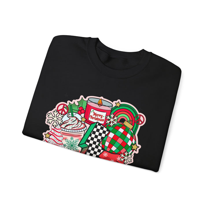 Gildan Unisex Heavy Blend™ Crewneck Sweatshirt | Retro Christmas Collage