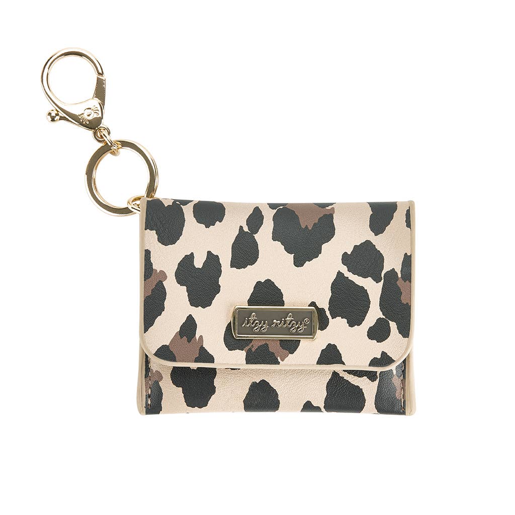 Leopard Itzy Mini Wallet™ Card Holder & Key Chain Charm