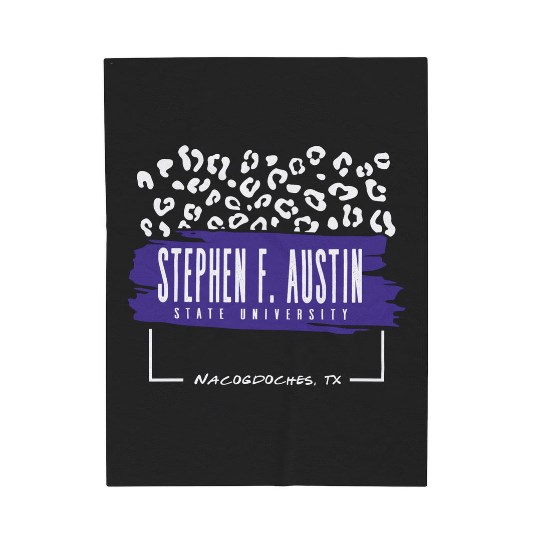 Stephen F. Austin State University Blanket | LEOPARD FRAME 1
