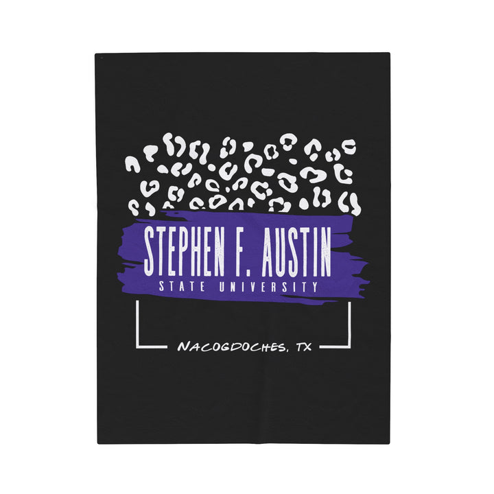 Stephen F. Austin State University Blanket | LEOPARD FRAME 1