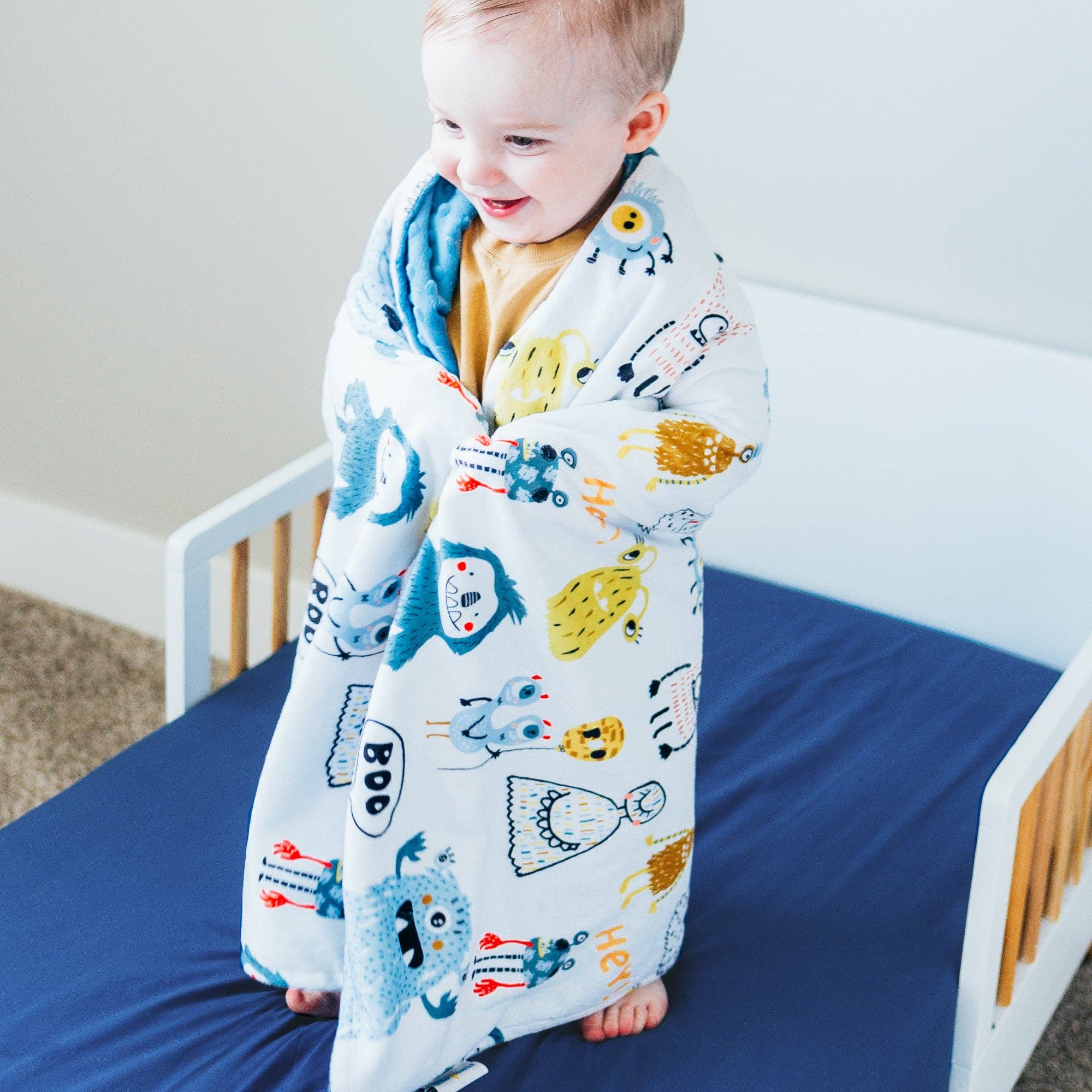 Baby & Toddler Minky Blanket - Monster Friends