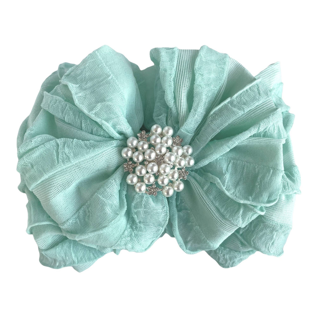 Pearl Ruffled Rockin Royalty Headband