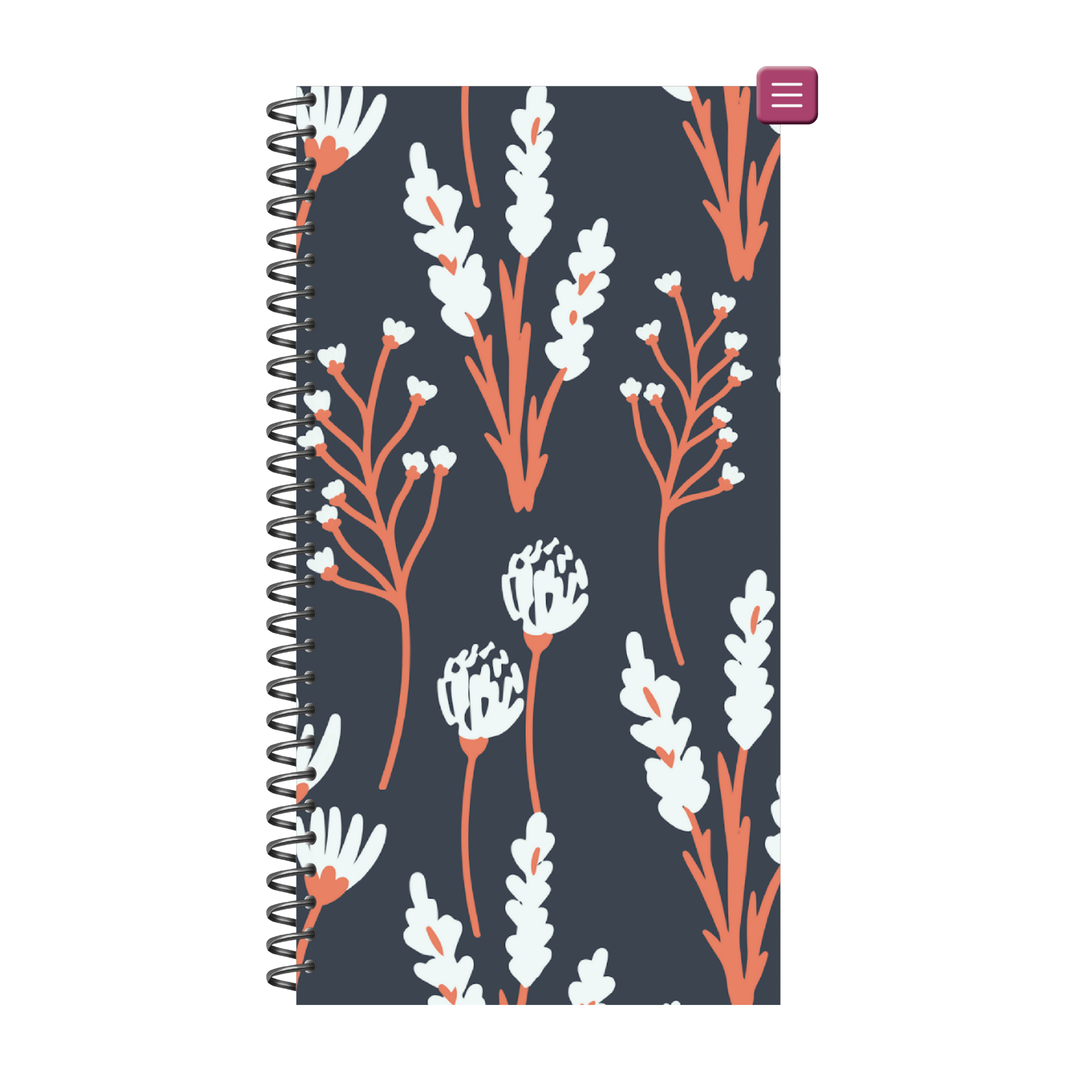 PhoneLife Interchangeable Digital Planner Cover | MIDNIGHT BOHO BLOSSOMS 9