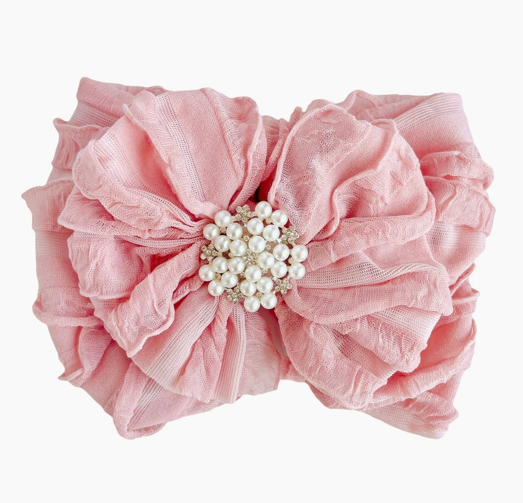 Pearl Ruffled Rockin Royalty Headband