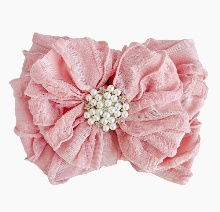 Pearl Ruffled Rockin Royalty Headband