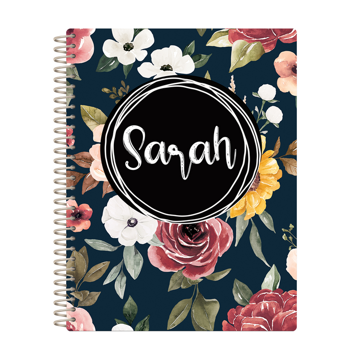 Cake Co. Sales Planner - AUTUMN NAVY FLORAL
