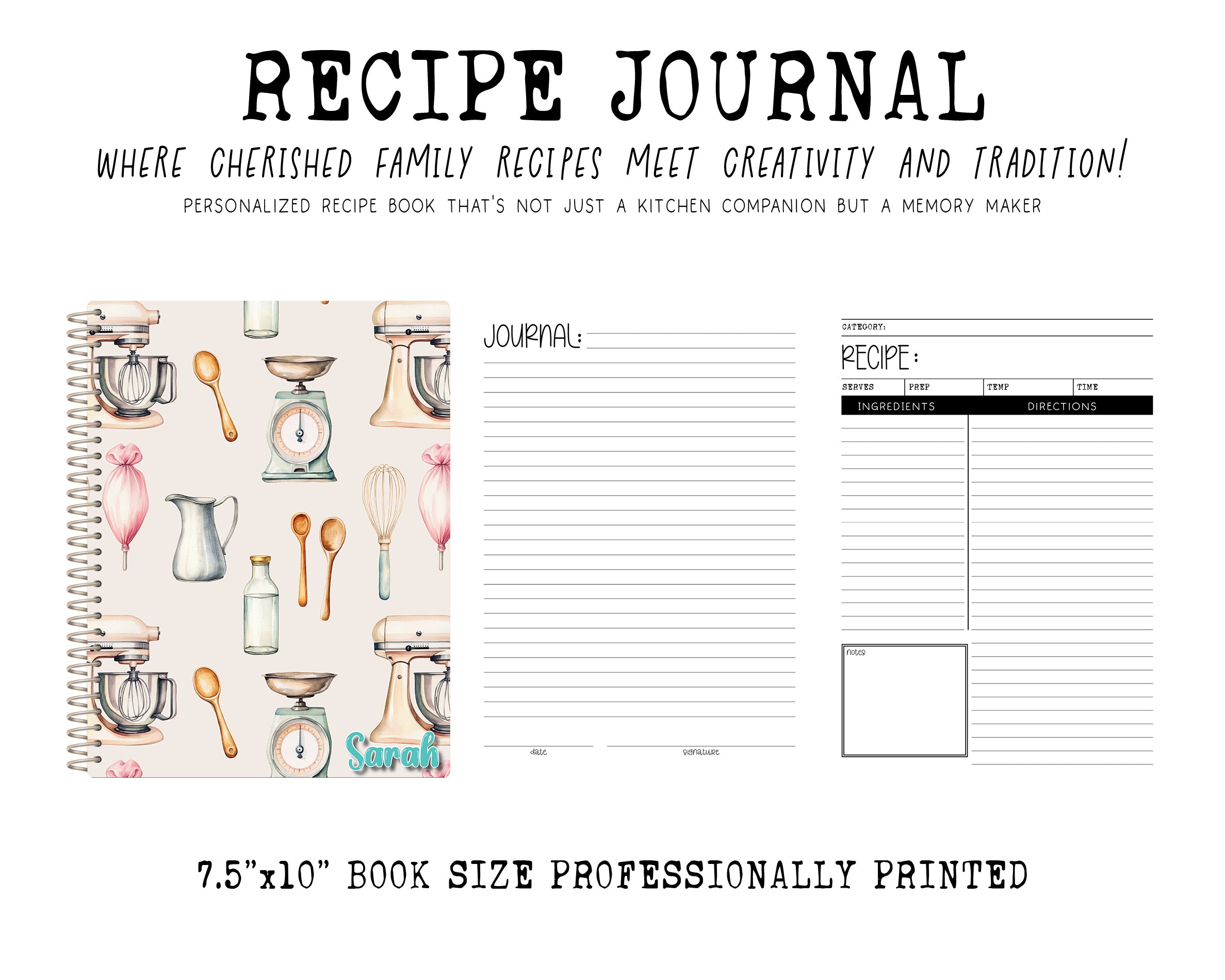 Recipe Journal | BAKING COLLAGE