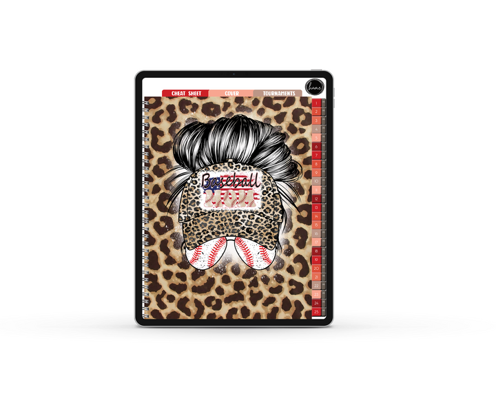 Digital Baseball Scorebook  - BASEBALL CAP MOM