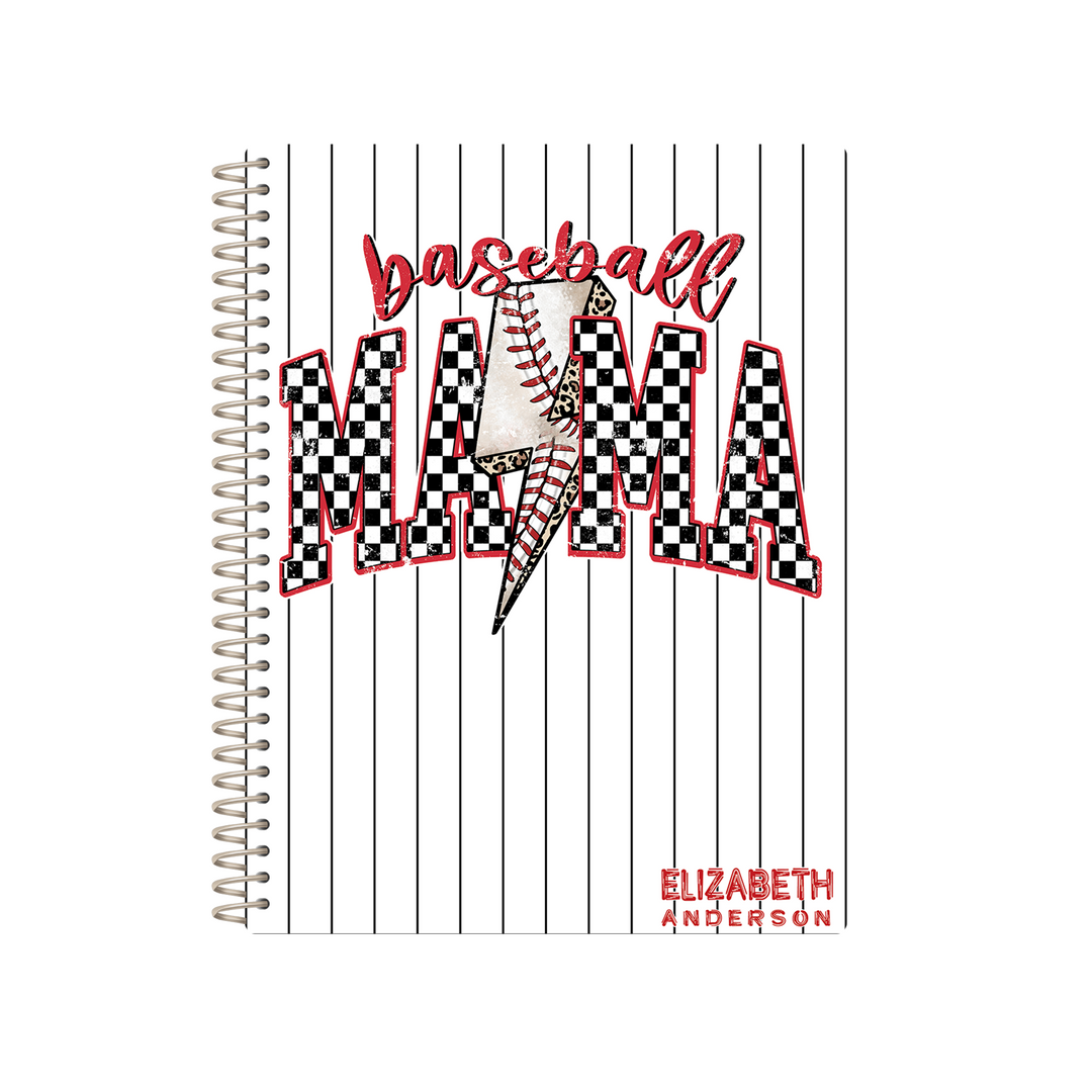 Baseball Scorebook  - BASEBALL MAMA CHECKERED