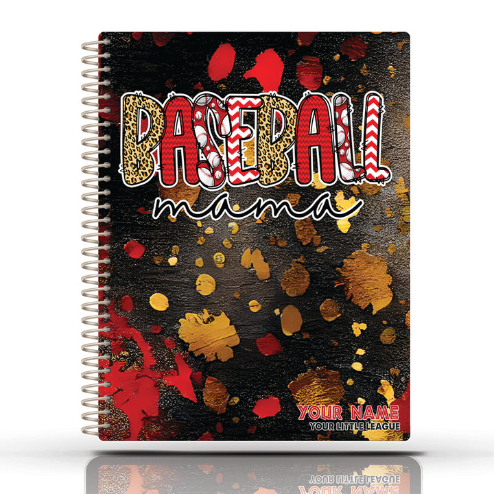 Baseball Scorebook  - RED GOLD MAMA
