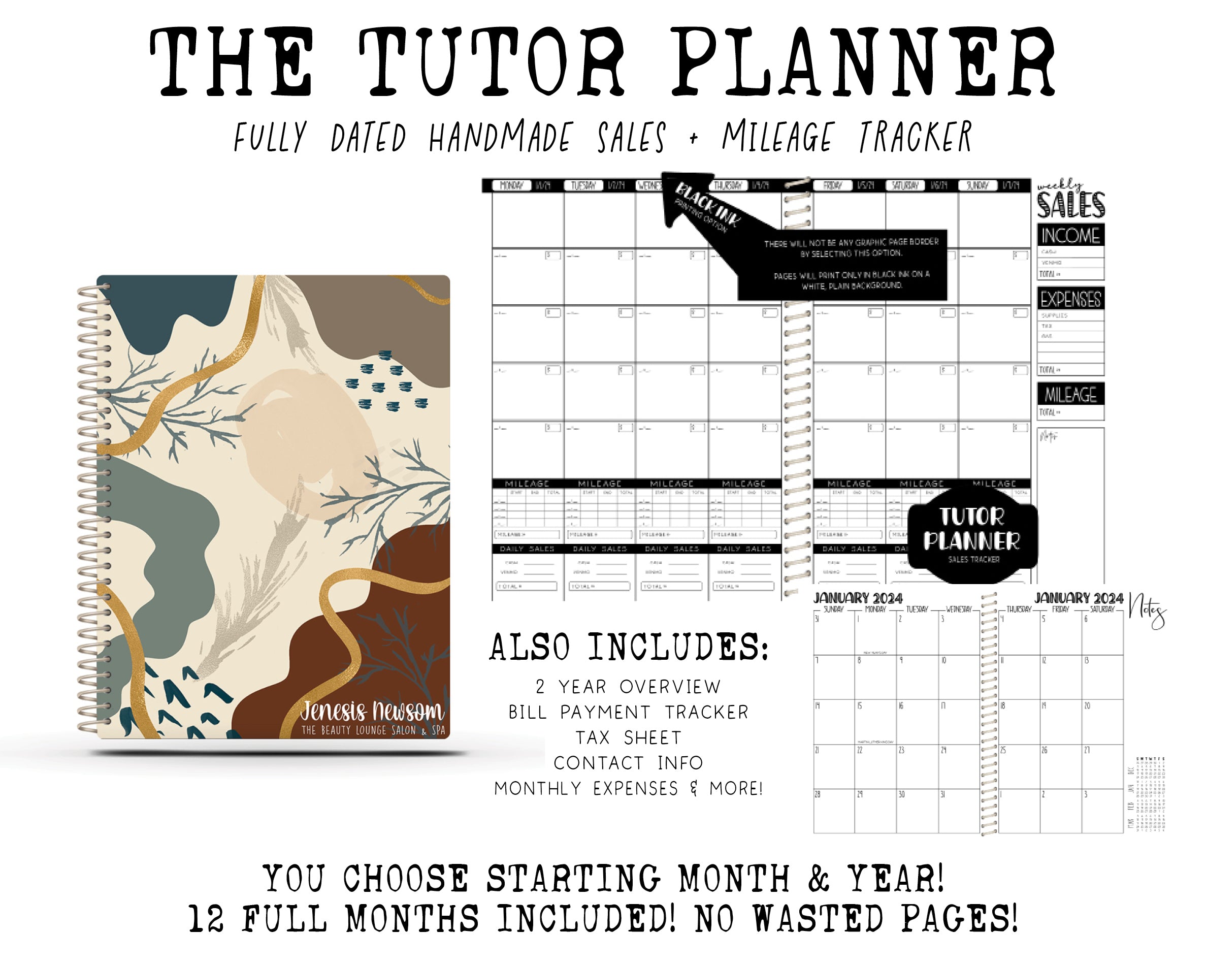 The Tutor Planner - BOHO ABSTRACT 1
