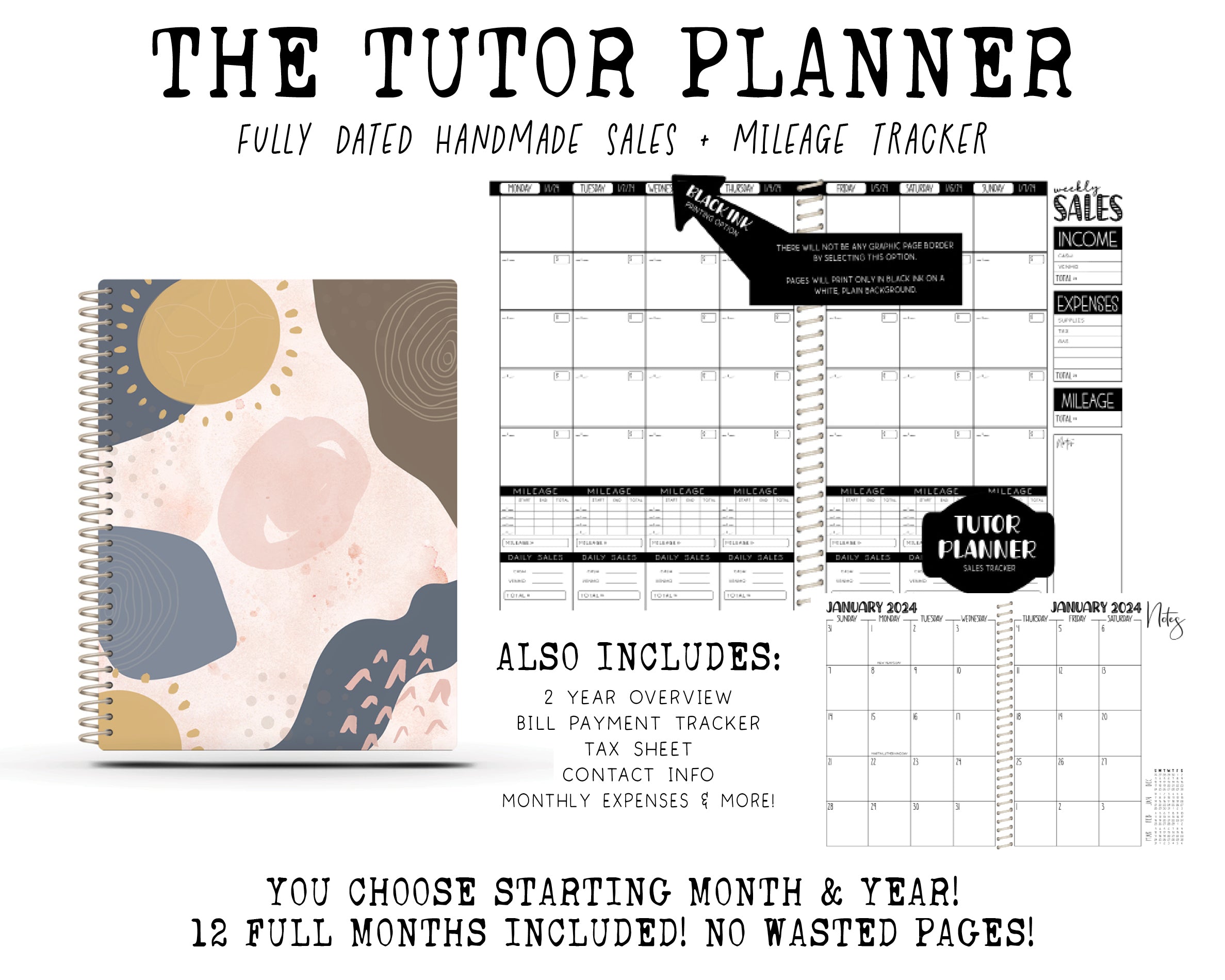 The Tutor Planner - BOHO ABSTRACT 3