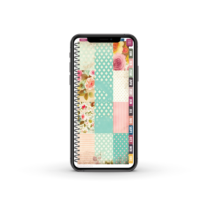 PhoneLife Simple Keepall Digital Planner | BOHO FLORAL 10