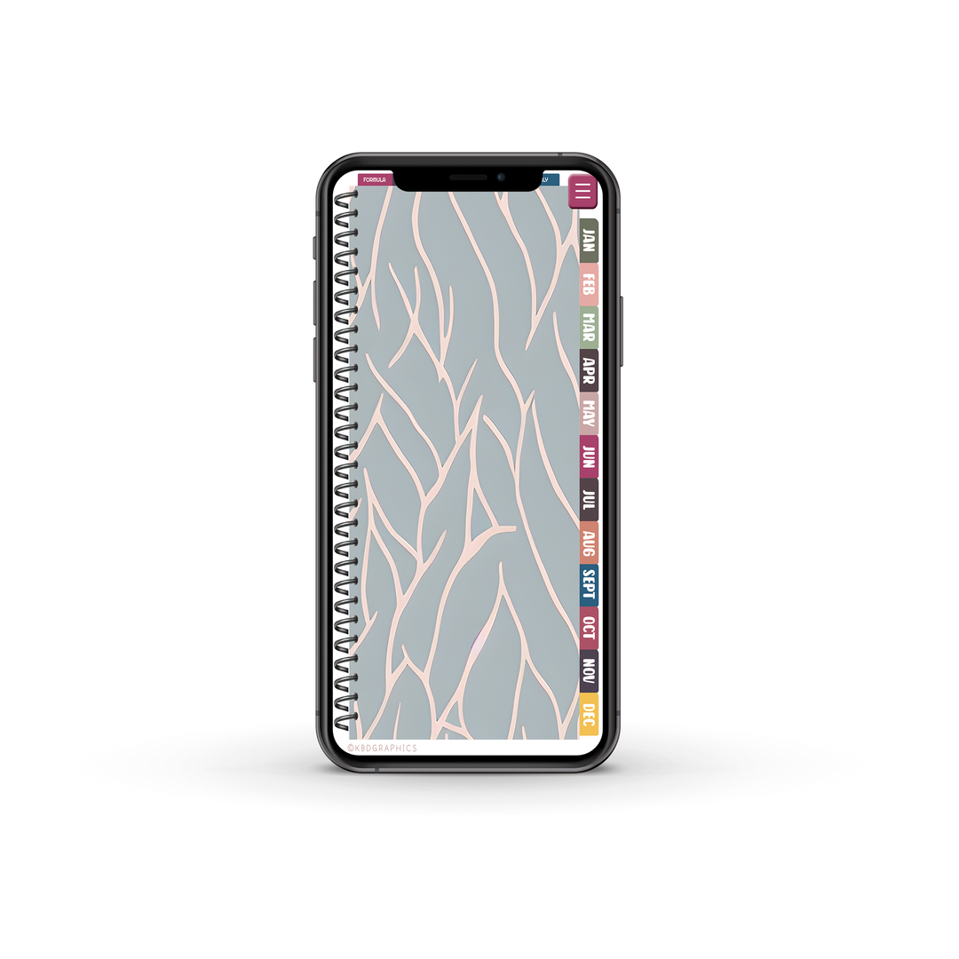 PhoneLife Simple Keepall Digital Planner | BOHO FLORAL 6