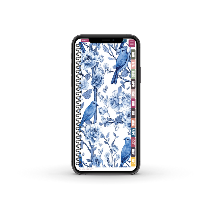 PhoneLife Simple Keepall Digital Planner | BOHO FLORAL 7