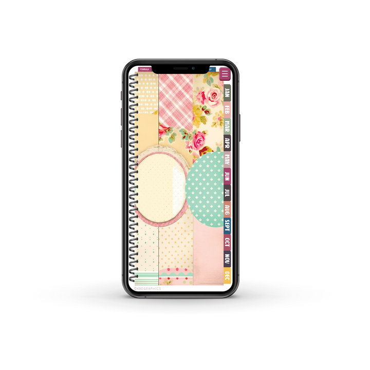 PhoneLife Simple Keepall Digital Planner | BOHO FLORAL 9