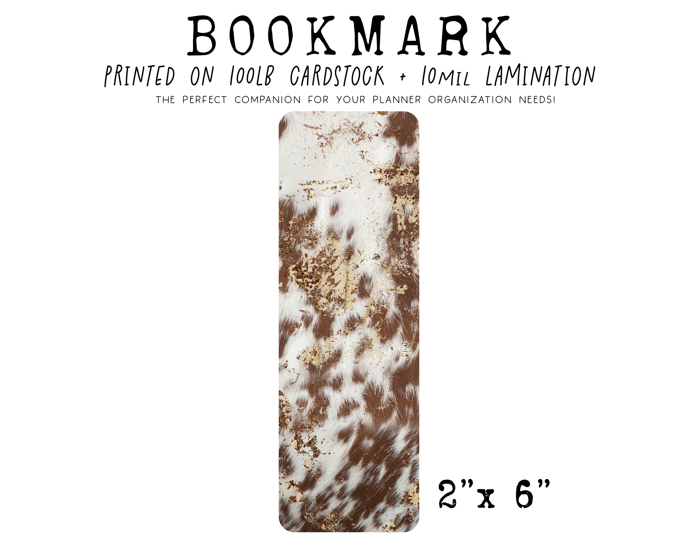 Bookmark | RUSTIC COWHIDE
