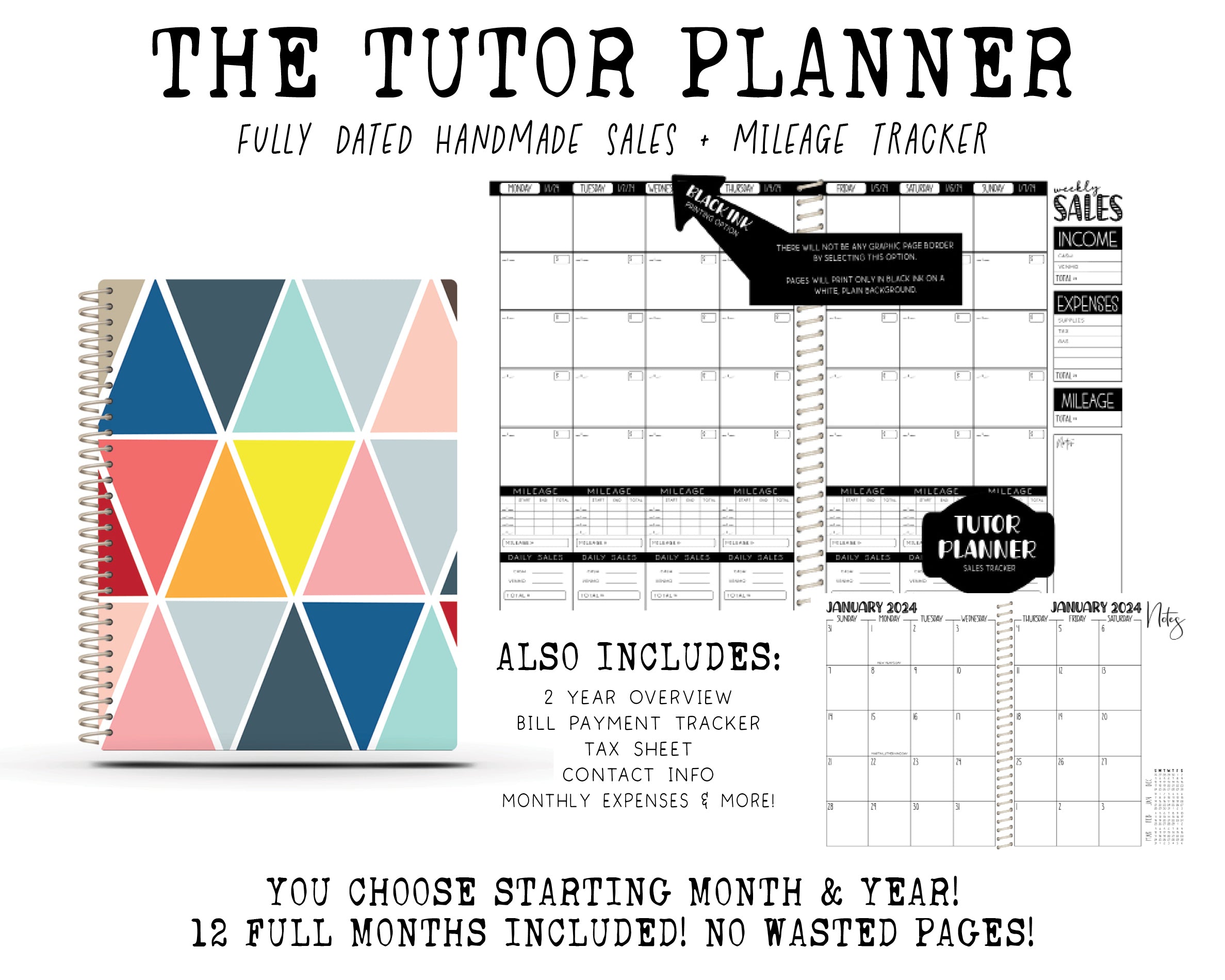 The Tutor Planner - BRIGHT TRIANGLES