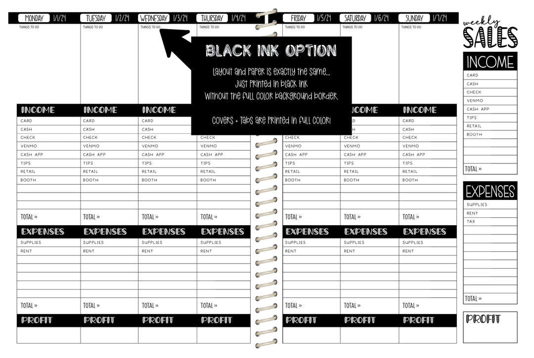 Hair Stylist Budget Planner  - CHOOSE A KBD BACKGROUND