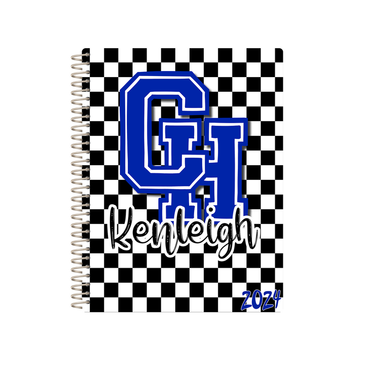 2024 First Semester Student Planner - BW PATTERN CENTRAL HEIGHTS