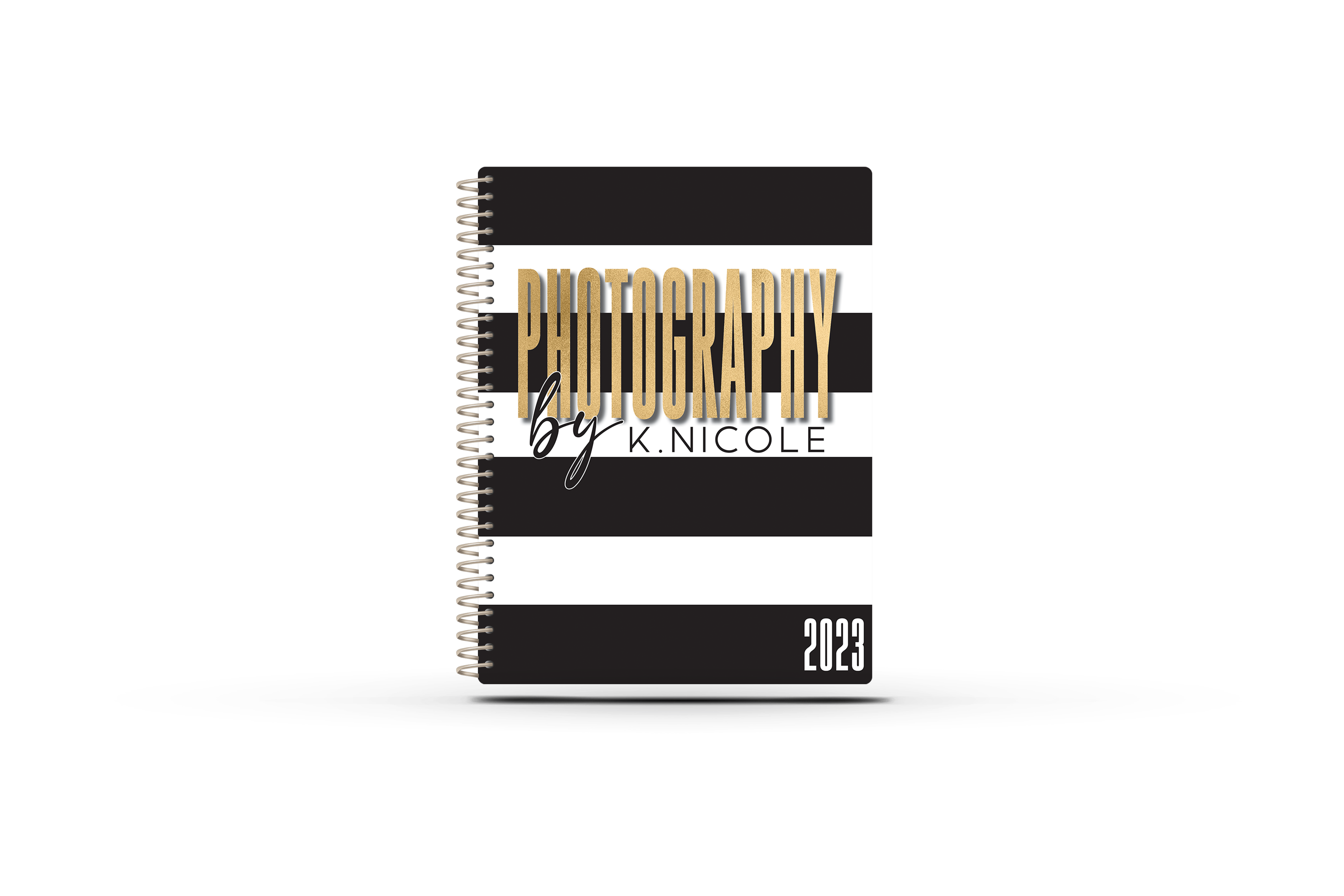 Photography Appointment Book - BW STRIPES PHOTOGRPAHY