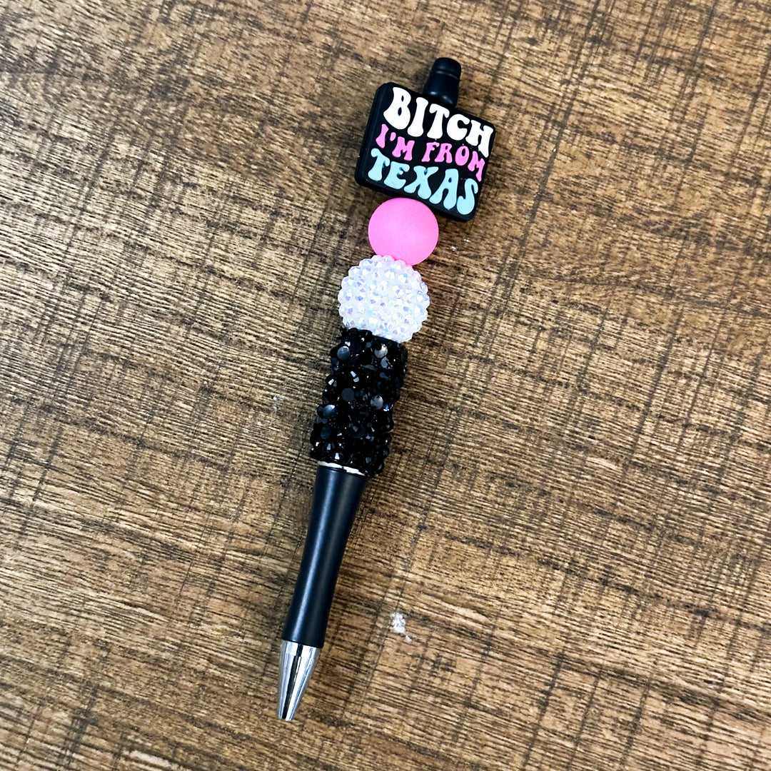 Pre-made Beaded Pen | IM FROM TEXAS